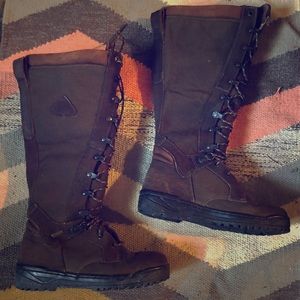 rocky lace up snake boots